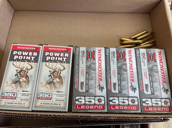 (5) Boxes 350 Legend Ammo