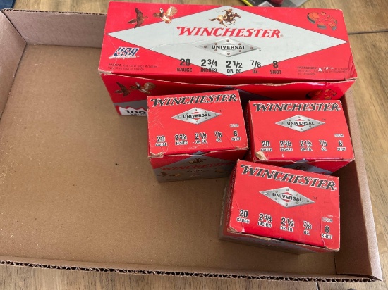 (7) Boxes 20ga Target Loads