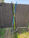 (2) Pflueger trion reels, Granite outdoors reel, (2) Berkley lighting rods, Abu veritas rod