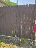 Krazy 3 bait casting rod and reel, Abu veritas rod, Lew Laser rod, Bass pro reel