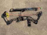Martin Equalizer Compound with Trophy Ridge Single Pin Slider Sight, Hostage Rest, Stabilizer with