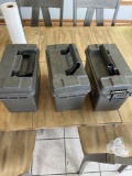 (3) Plastic Ammo Cans