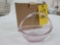 NIB 1997 Longaberger Collector's Club Glass Crocus Basket