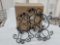 NIB Longaberger Metalworks Wrought Iron Bronze Leaf Wine Holder