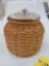 2005 Longaberger Cookie Jar Basket w/ Protector & Lids