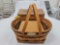 NIB 1996 Longaberger Traditions Collection Community Basket w/ Protector & Accessories