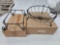 NIB Longaberger Wrought Iron Fruit Bowl & Rectangular Pedestal Stand