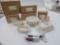 Longaberger Pottery Woven Traditions Salt & Pepper Shakers, Dash Bowls, Beverage Accessories,