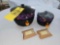 2008 Longaberger Large Cauldron Basket & Small Cauldron Basket w/ Lids, Protectors, & Liners