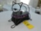 2009 Longaberger Halloween Black Cat Basket w/ Wrought Iron Stand, Lid, Liner, Protector, & Original