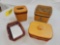 Longaberger 1994 Fathers Day Tissue Basket, 1996 Address Card Basket, 2002 Daddy Caddy Basket, &