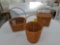 Longaberger 1995 Tall Fruit Basket, 1992 Hearthside Basket, & 1991 Remembrance Basket w/ Protectors