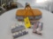 1997 Longaberger Sweetheart Gourmet Gathering Basket w/ Liner, Lid, Protector, & Accessories
