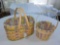 2007 Longaberger Easter Basket Set w/ Liners & Protectors