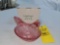 NIB 2001 Longaberger Pink Glass Hen