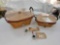 2005 Longaberger Christmas 25th Anniversary Garland Basket & Silver Bells Basket w/ Liners, Lids, &