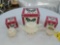 NIB Longaberger Traditional Holly Teapot, Sugar Bowl, & Creamer