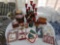 Assortment of Longaberger Christmas Items - Basket Sets, Towels, Gift Bags, & Centerpieces