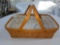 1994 Longaberger Large Gathering Basket w/ Liner & Protector
