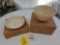 NIB Longaberger Pottery American Craft Originals Pie Plate & 10 In. Bowl