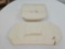 New Large & Medium Longaberger Ivory Colored Insulated Market Totes