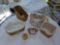 Longaberger 6 Pc. Basket Assortment w/ Protectors & Liners
