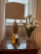 lamp w/vase, bell