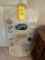 Closet storage organizer with costume jewelry - bracelets and necklaces
