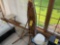Bose radio and cassette player with and ironing board and place mats