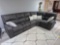 Modern Faux Leather Electric Reclining Sectional w/ Matching Ottoman
