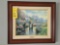 Signed & Framed Thomas Kinkade Blossom Ridge/Blossom Lane I Lithograph