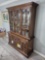 Ethan Allen Solid Mahogany China Cabinet - Contents Sold Separately