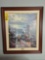 Signed & Framed Thomas Kinkade Hyde Street & the Bay San Francisco Lithograph