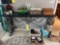 Large metal console table - Contents not included