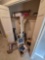 Hallway Closet Contents - Reel Protectors, Office Supplies, Vacuum, 8 Tracks, CDs, & more