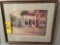 Water color painting print by Ellsworth P Smith - New Berlin post office painting