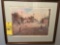 Water color painting print by Ellsworth P Smith - New Berlin downtown painting