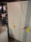6 Ft. Wooden Storage Cabinet & Contents - Coffee Maker, Disposable Kitchenware, Longaberger Pottery