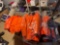 Hunting orange jackets, vests and some Carhartt coveralls