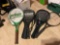 4 tennis rackets with carrying case and extra tennis balls - 3 prince rackets and a Dunlop racket