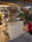 Wooden 3 drawer dresser, ironing board, hanging rack, lots of hangers