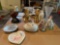 Large variety of Avon glassware, figurines, after shave, and porcelain items