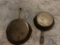 Wagners 9in cast iron skillet and a 8in cast iron skillet