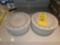 Longaberger Woven Traditions Pottery Serving Bowls
