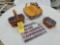 Longaberger 1998 All-American Pie Basket w/ Lid & Liners and Small Basket Assortment w/ Liners