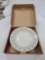 Longaberger Pottery 40 Oz. White & Blue Pasta Bowl