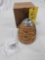NIB Longaberger 2010 Collector's Club Beehive Basket w/ Pewter Bees