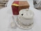 NIB Longaberger Pottery White & Blue Soup Tureen
