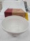 NIB Longaberger Pottery Extra Large White & Blue Mixing Bowl