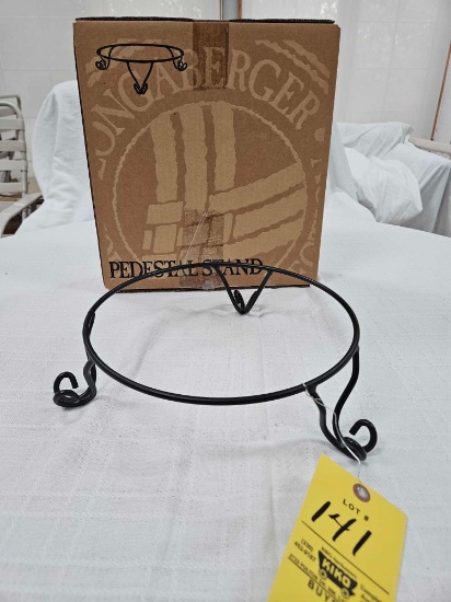 NIB Longaberger Wrought Iron Pedestal Stand